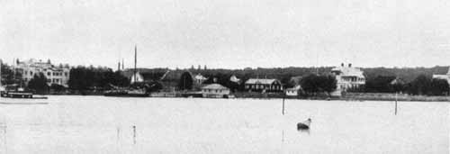 Borgholm. View from the seaside year 1924