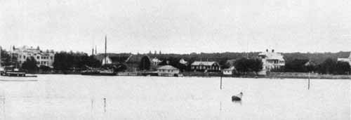 Borgholm. View from the seaside year 1924