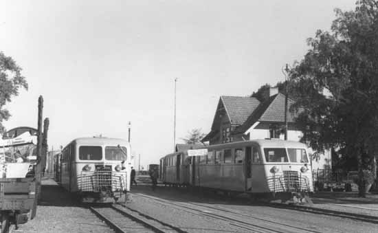 Färjestaden station year 1956