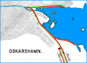 Drawing Oskarshamn year 1920