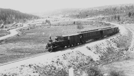 The line at Remningstorp year 1904