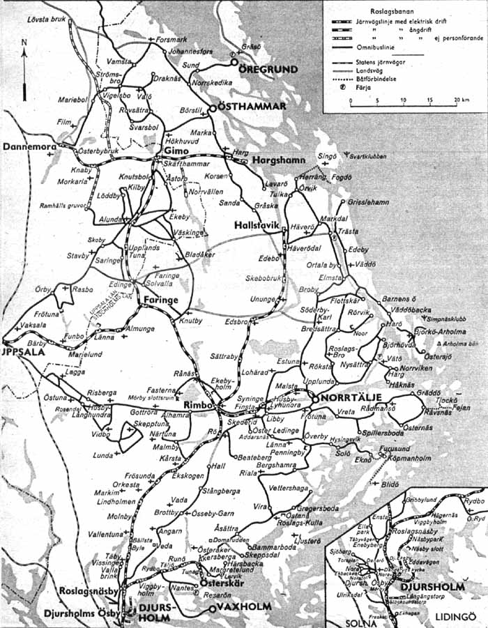 SRJ railway lines and bus routes