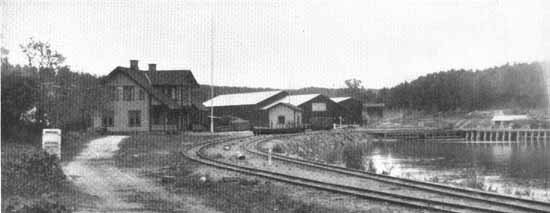 Yard and station at Kolmården Stavsjö Järnväg