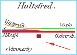 Drawing over the railways at Hultsfred