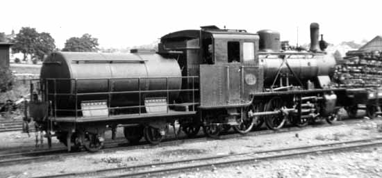 VÅHJ engine No 10 in Växjö 1938