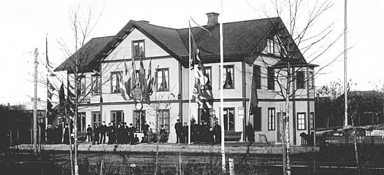 Skara station year 1890