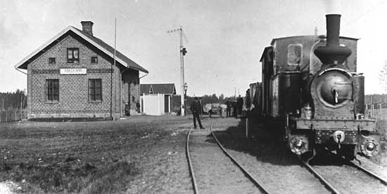 Äskekärr station year 1890