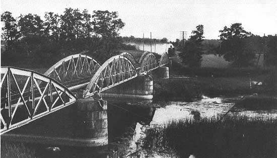 The bridge over Tidan close to Mariestad.