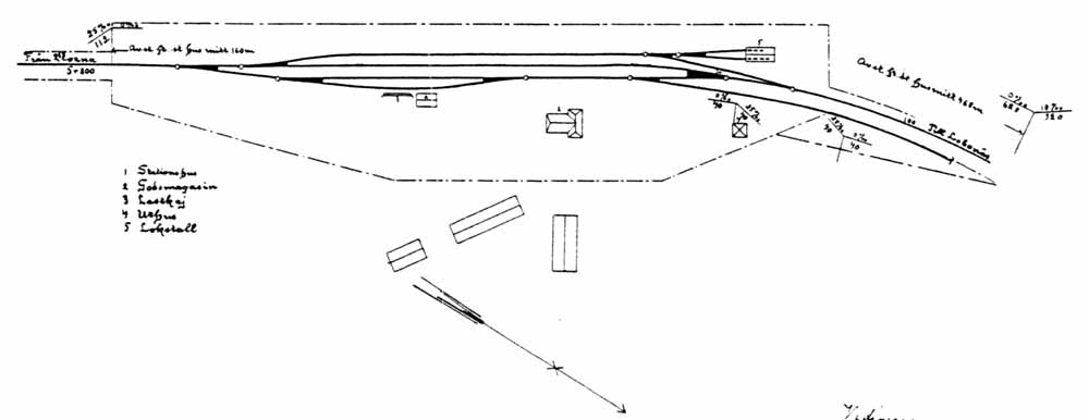 Drawing Voxna Bruk station