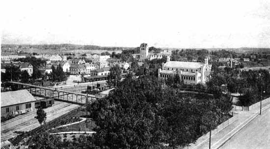 Part of Växjö yard year 1920